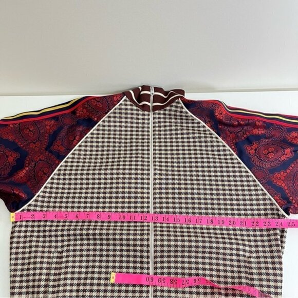 NWT GUCCI MICRO-CHECK AND PAISLEY-PRINT VELVET TRACK JACKET - Picture 12 of 15